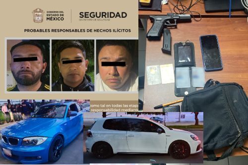Detienen a falsos policías de la FGR armados que golpearon a transportista en Toluca